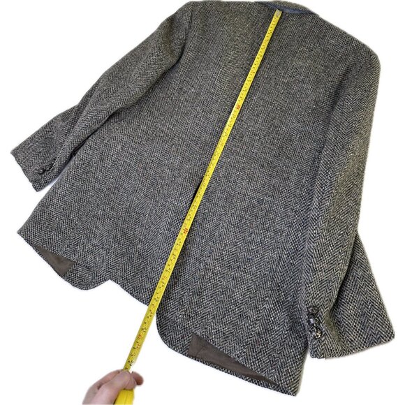 VINTAGE LEVIS Mens Tweed Blazer Sport Coat Casual Jacket Size 42R Wool Suit USA - Picture 10 of 10